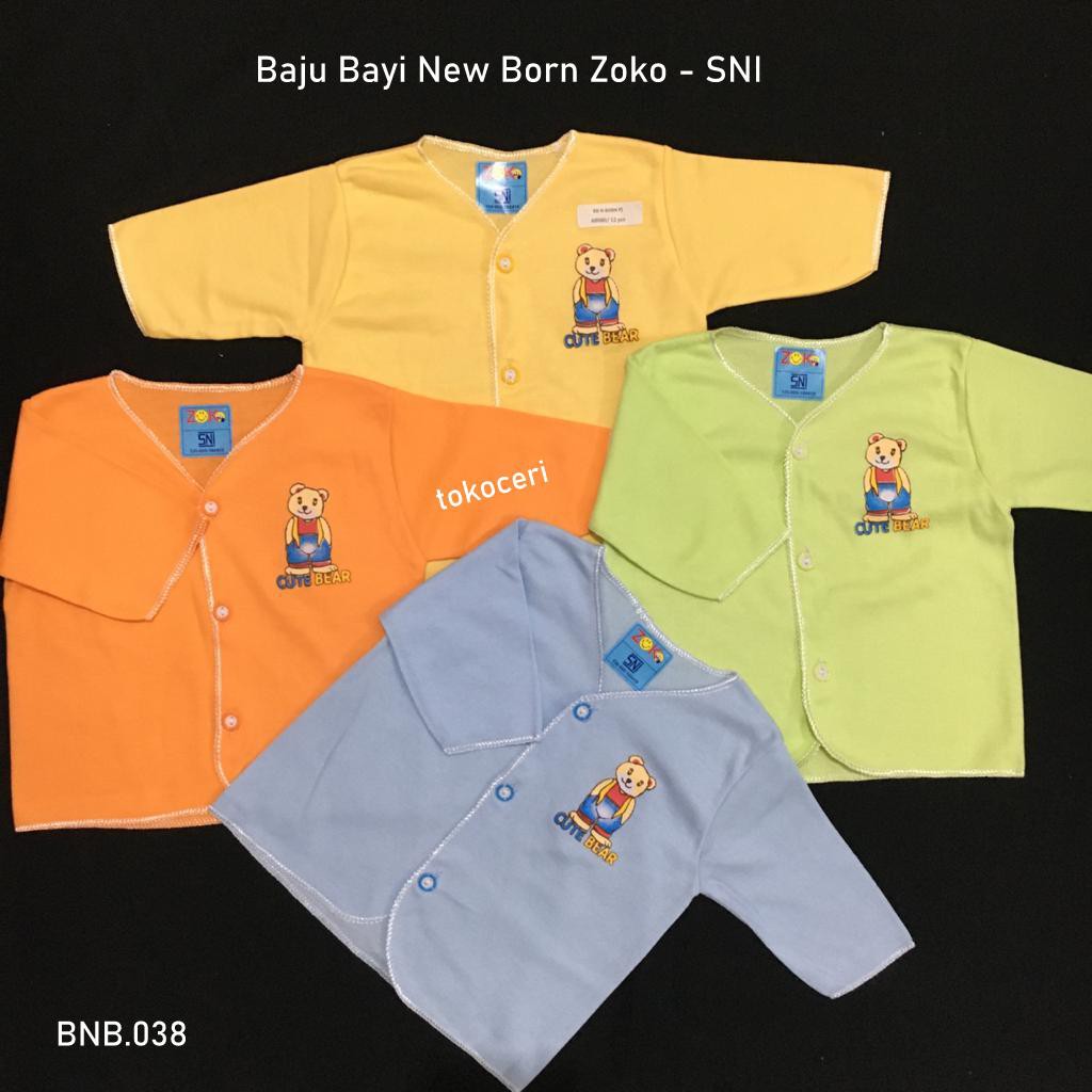 Baju Bayi Zoko Obras Polos Panjang