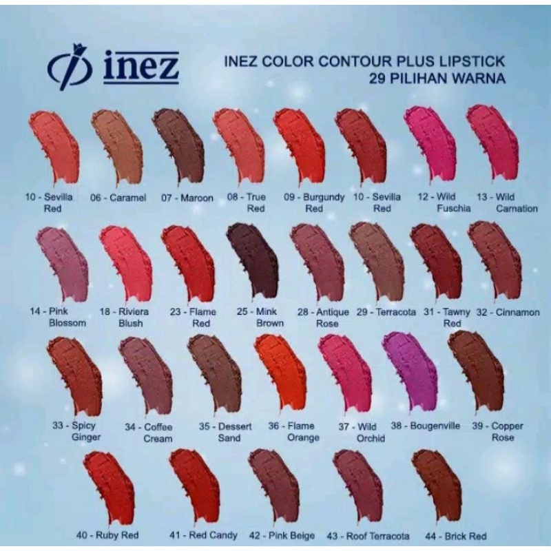 Lipstick Inez/Color Contour Plus Lipstick Inez Cosmetics