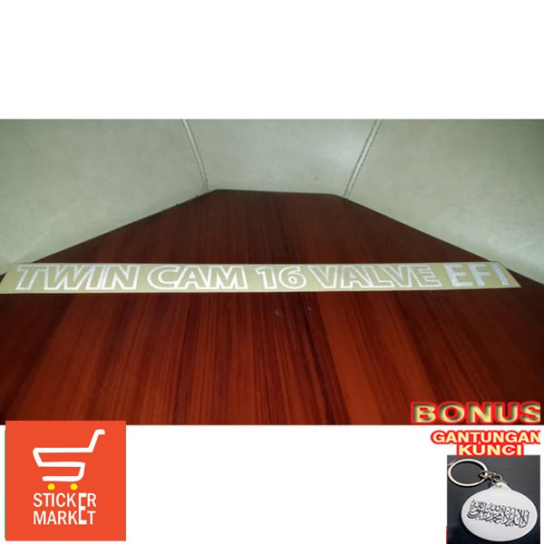 Terlaris sticker mobil twincam 16 valve EFI Keren