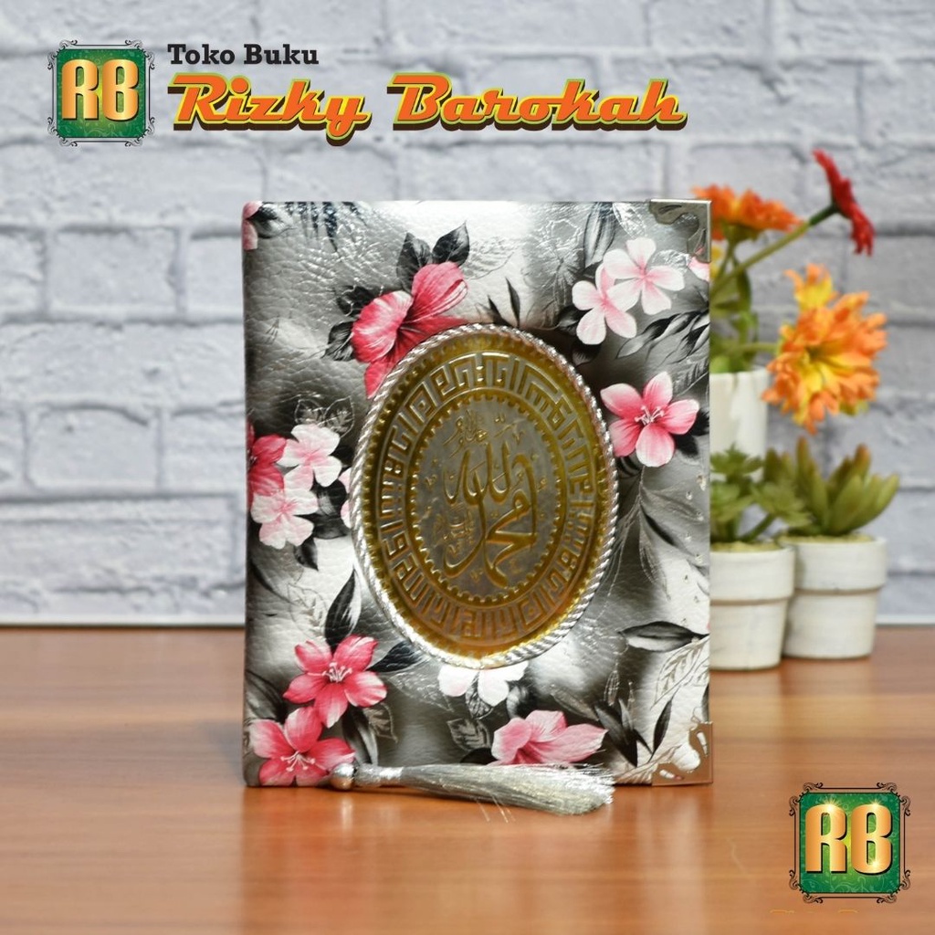 Cetak Buku Yasin & Tahlil Cover Bunga Bahan Busa isi 192 Halaman HVS buku yasin hardcover, yasin har