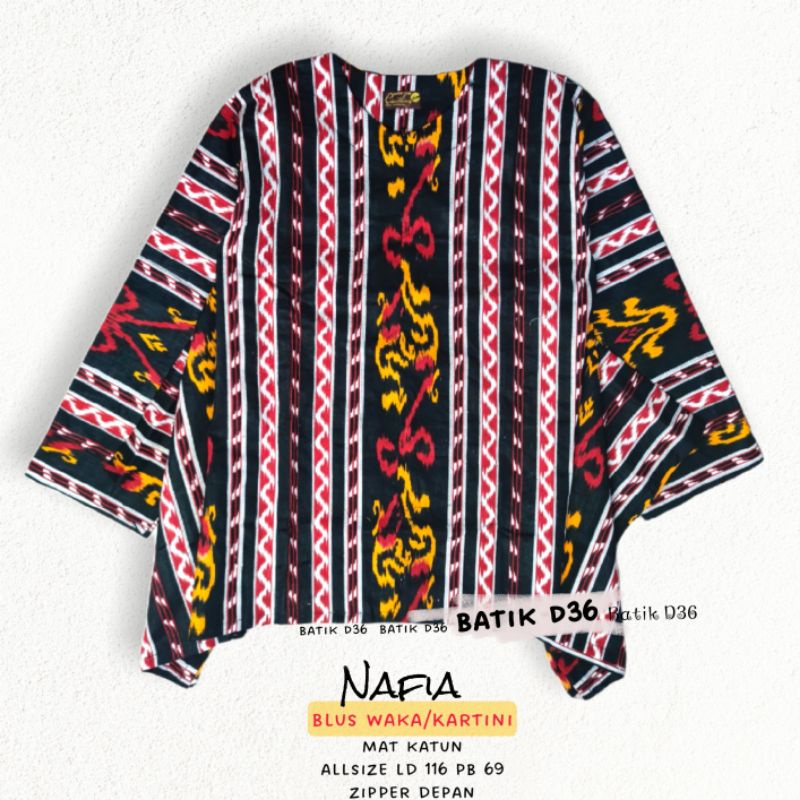 Blus jumbo busui friendly menyusui wanita murah Atasan kerja katun motif tenun Blouse waka kartini bigsize besar jumbo motif kekinian Navia cantik adem keren kece bagus style mama ibu muda oversiized