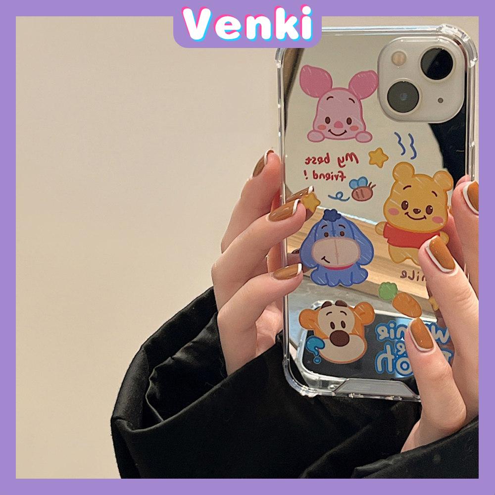 iPhone Case Acrylic Luxury Makeup Mirror Airbag Shockproof Protection Camera Cartoon Cute Compatible For iPhone 11 iPhone 13 Pro Max iPhone 12 Pro Max iPhone 7 Plus iPhone xr