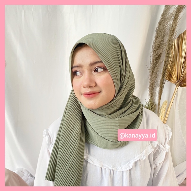 JILBAB PASHMINA FULL PLISKET DIAMOND | HIJAB PLISKET | Tanpa garis tengah