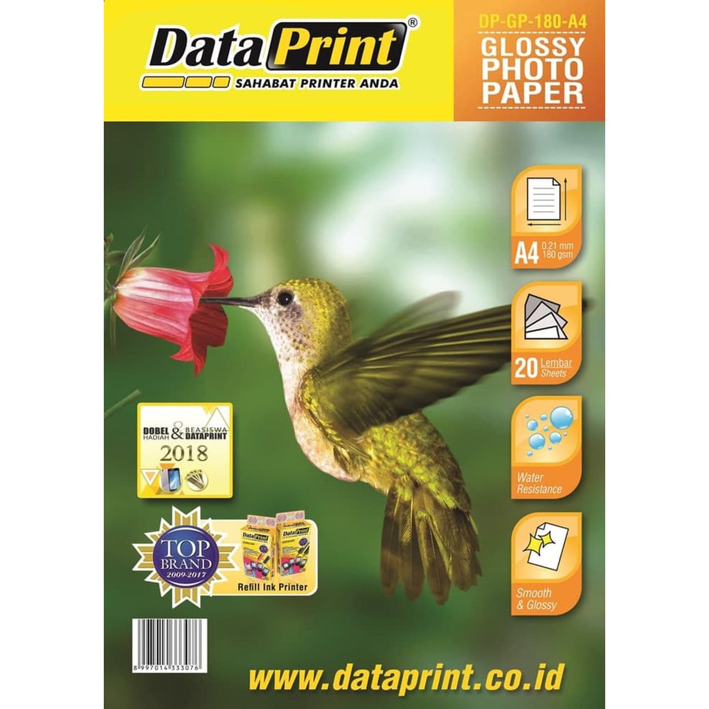 

Kertas Glossy A4 180 Data Print DATAPRINT