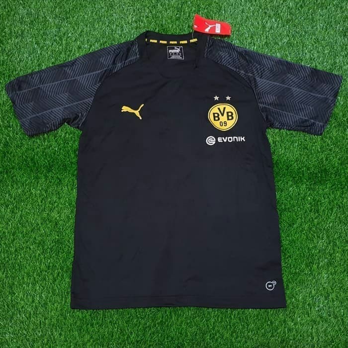 CJ276 Jersey Bola Dortmund HiTAM Training 19/20 Grade Ori Futsal Prematch