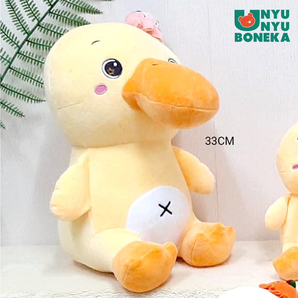 boneka bebek duck animal topi stroberi