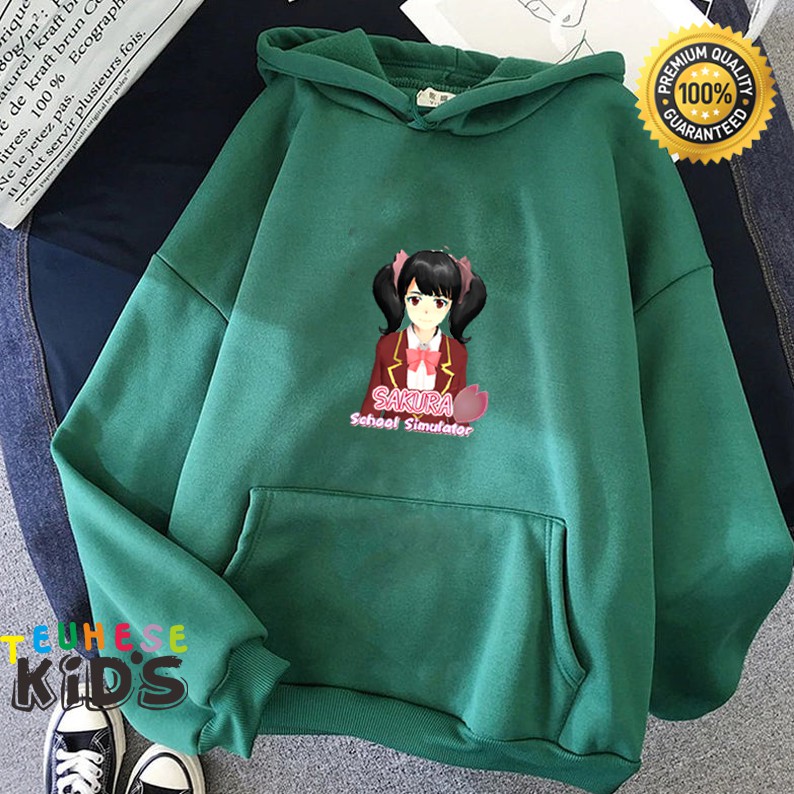 jaket hoodie anak motif gaming sakura sakura school simulator terbaru 05