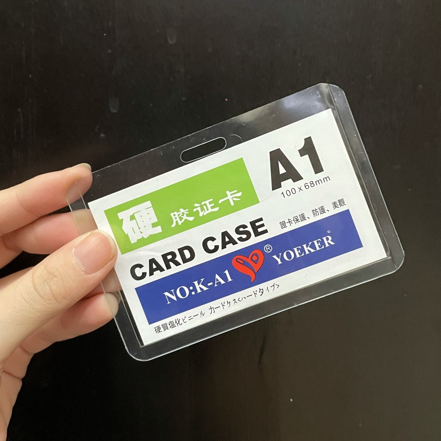 

Tempat kartu idcard id Card Case A1 ukuran 10 x 6,8 cm isi 20pcs