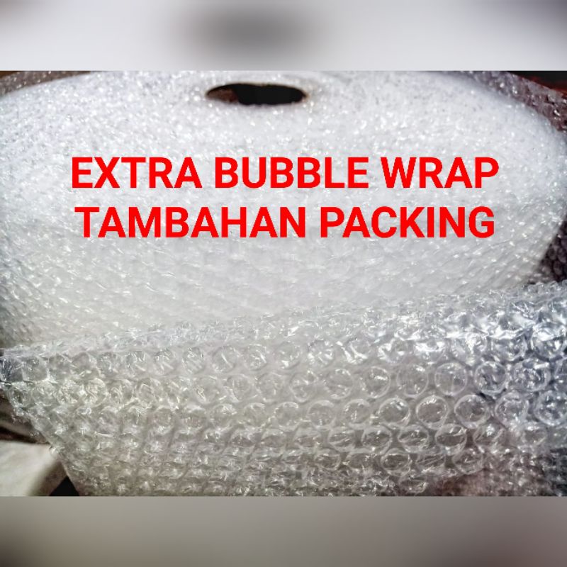 

BUBBLE WRAP PENGAMAN EXTRA TAMBAHAN PACKING KHUSUS KONSUMEN DAV SHOP