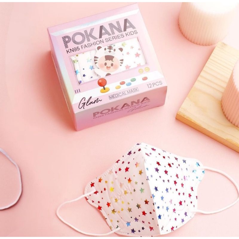 Pokana KN95 Kids Fashion Series GLAM 6 Ply Medical Mask