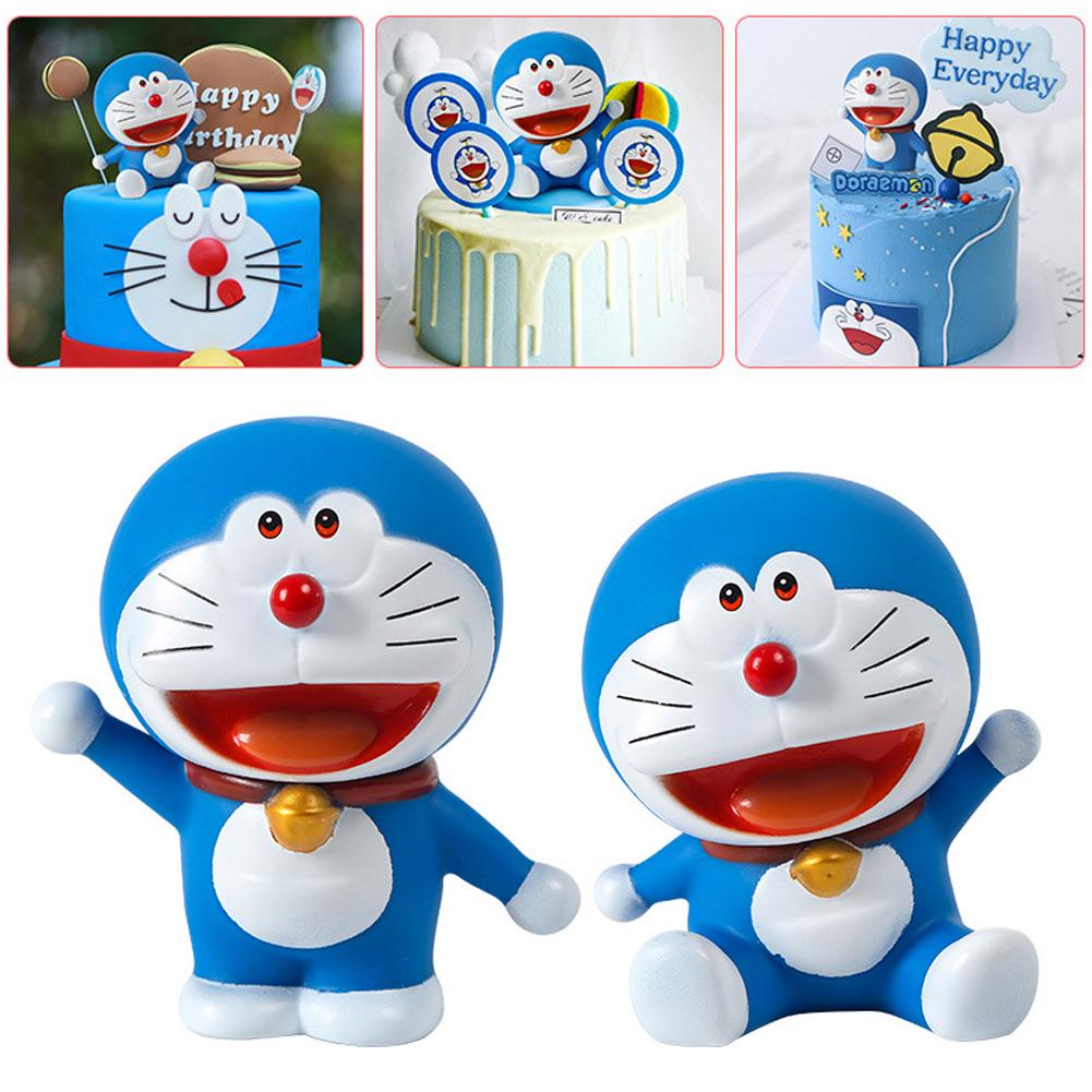 Ornamen Topper Kue Desain Anime Doraemon Untuk Dekorasi Pesta Ulang Tahun