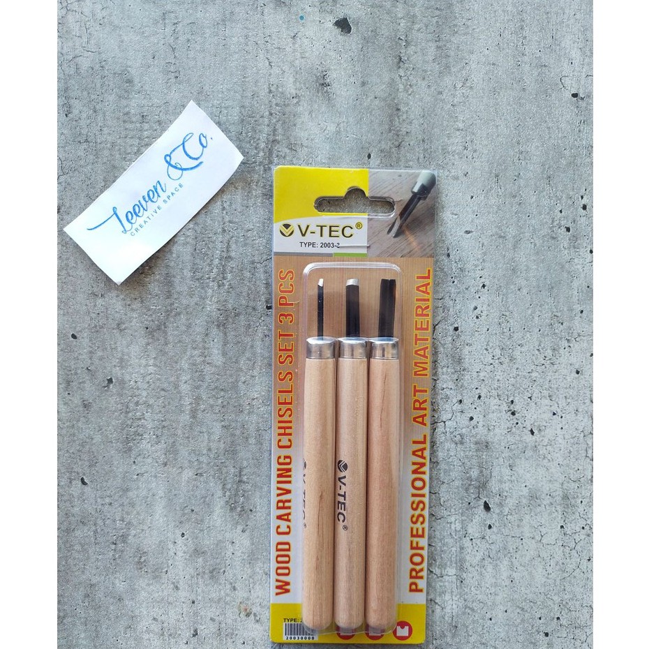 

V-TEC WOOD CARVING CHISELS (PISAU UKIR) 2003-3 (3 PCS)