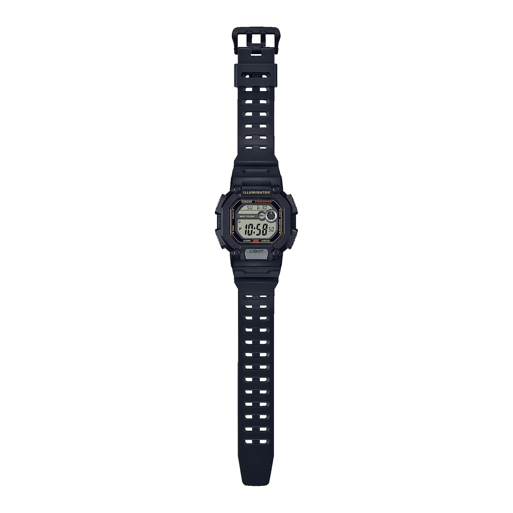 Casio Original W-737HX- Series Tali strap lebih panjang - Jam Tangan Pria Digital Karet