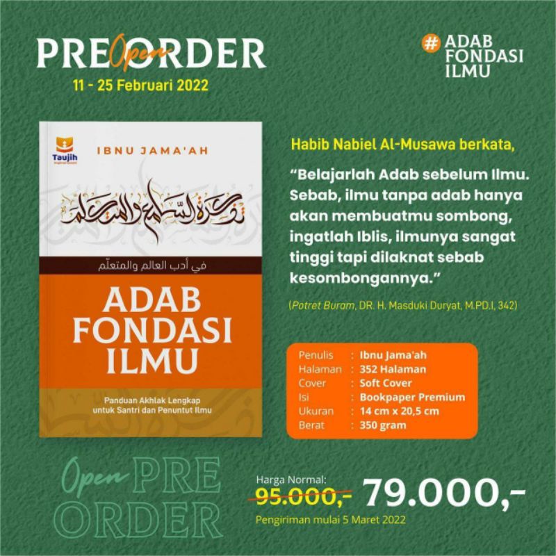 

parenting book ADAB PONDASI ILMU