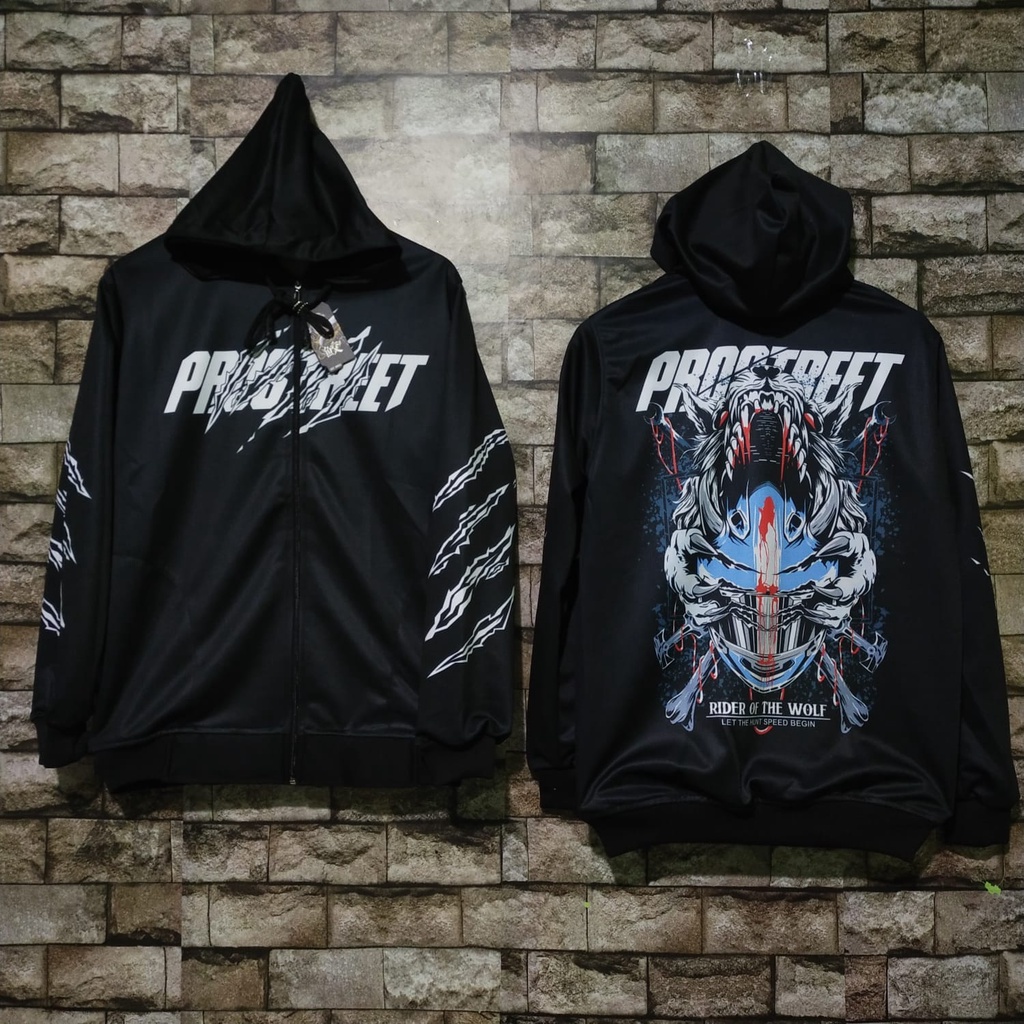 Jaket Zipper Prostreet Kin Ryu Sweater Hoodie Sunmori Fullprint