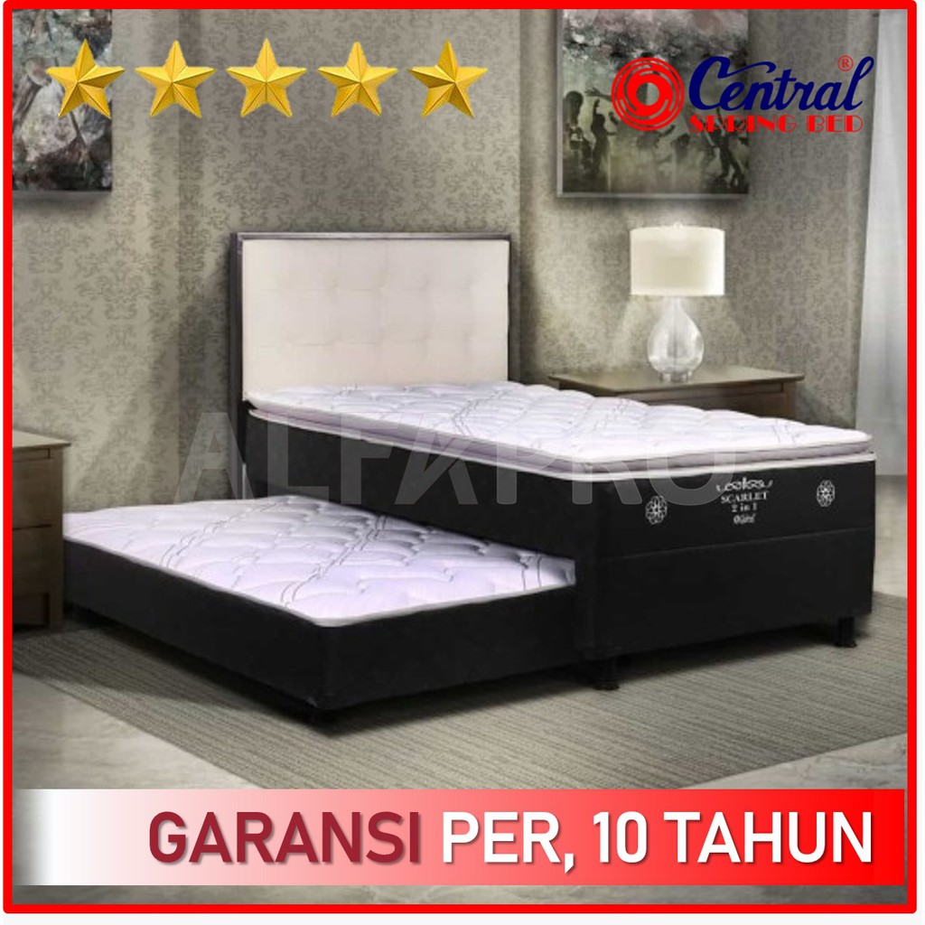 Kasur Sorong / Springbed Central 2 in 1 Scarllet - Central Springbed FULL SET