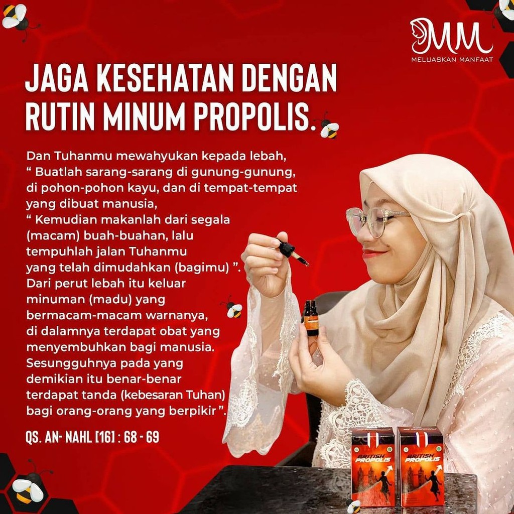 British Propolis Original by Ippho Santosa 100% Asli