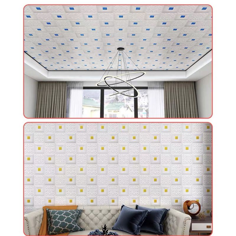 WALLPAPER DINDING 3D FOAM MOTIF BATIK-1