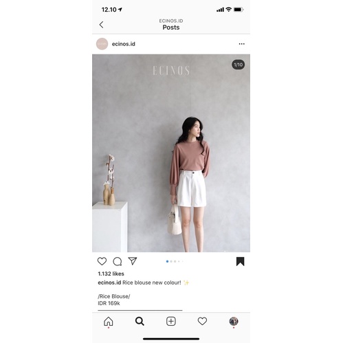 Ecinos Rice Blouse Pink Sweater Blouse Dusty Pink