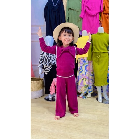 SETELAN CELANA RAJUT ANAK COUPLE/SETCEL RAJUT ANAK/ONESET RAJUT