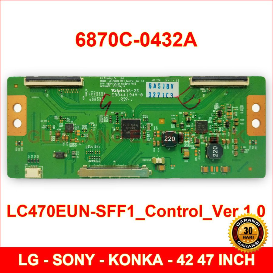 T-Con LG 6870C-0432A - LC470EUN-SFF1 - Tcon Board Tv Lcd Led 42 47 55 inch - LG Konka Sony Changhong