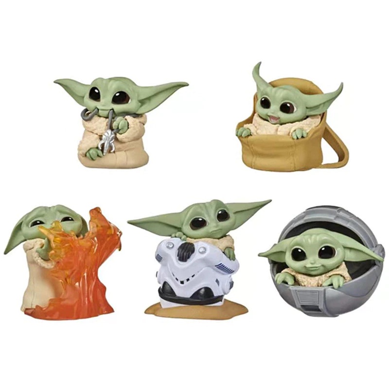ChildsPlay Action Figure Baby Yoda Star Wars Series 5 PCS - Original