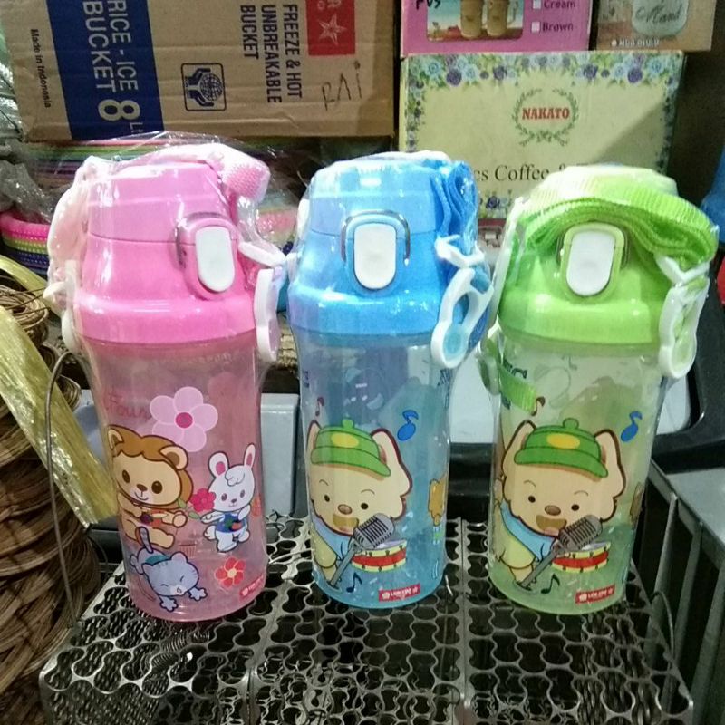 botol minum anak tali panjang 500 ml ( frontier bottle ) lion star