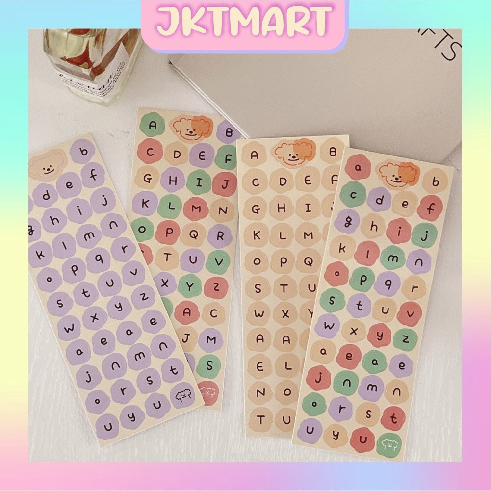 

⭐ JKTMART ⭐ 1Pcs CUTE ALPHABET Sticker Deco DIY Planner BUJO Stiker Aesthetic R440