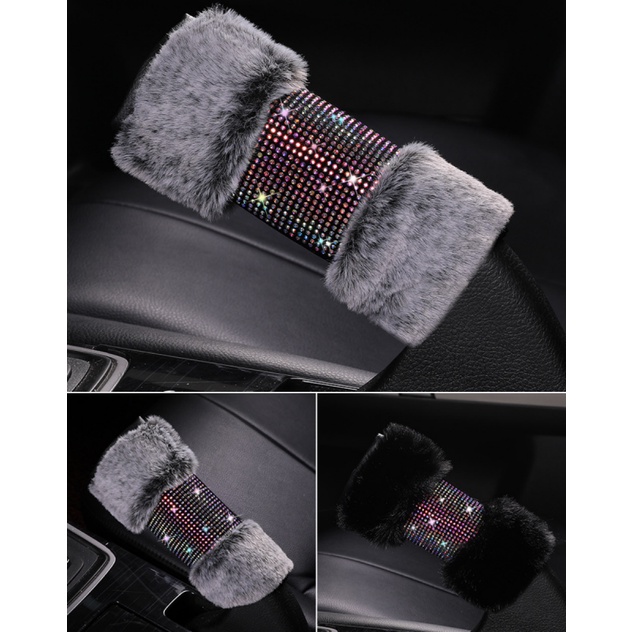 Sarung Cover Handbrake Gigi Gear Safetybelt Seatbeat DAD FULL BLING BLING FEATHER Series