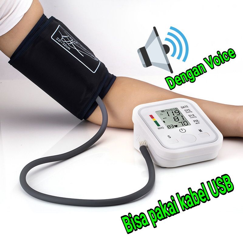 Tensi Meter Digital Tensi Darah Pengukur Tekanan Darah Electronic Sphygmomanometer