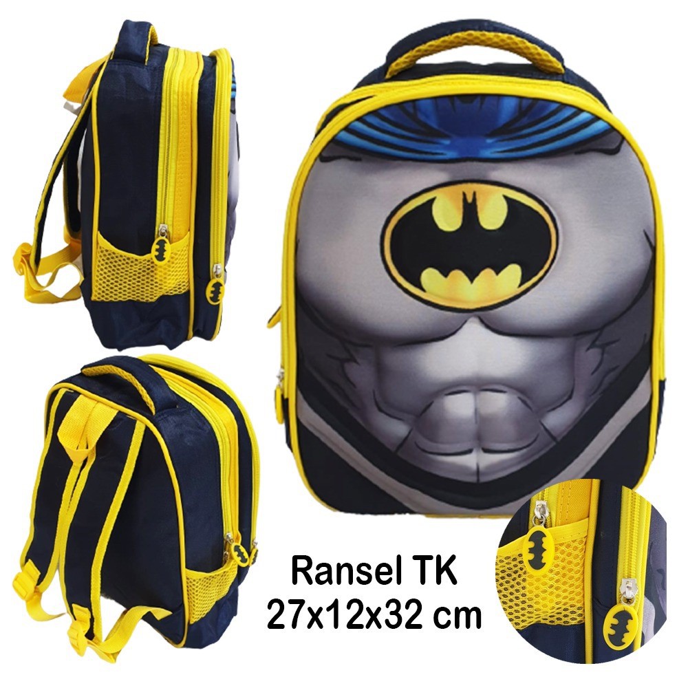 SALE PROMO 10.10 TAS Timbul TERMURAH Tas Ransel Anak Sekolah TK Laki Laki Motif 3D Timbul