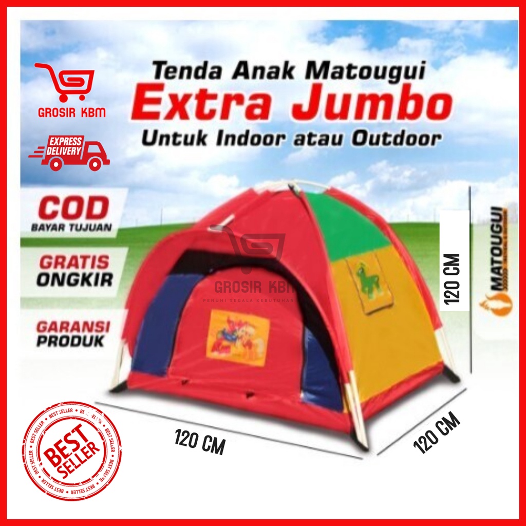 TENDA ANAK MURAH UKURAN 120x120 CM/ TENDA JUMBO