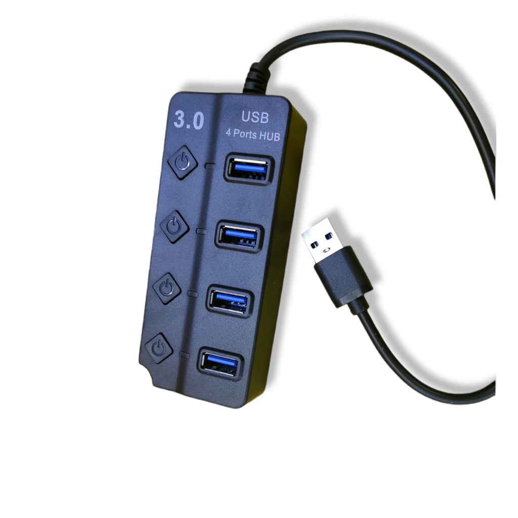 USB HUB 4 PORT USB 3.0 ON OFF HI SPEED / USB HUB VERSI 3.0 / USB 3