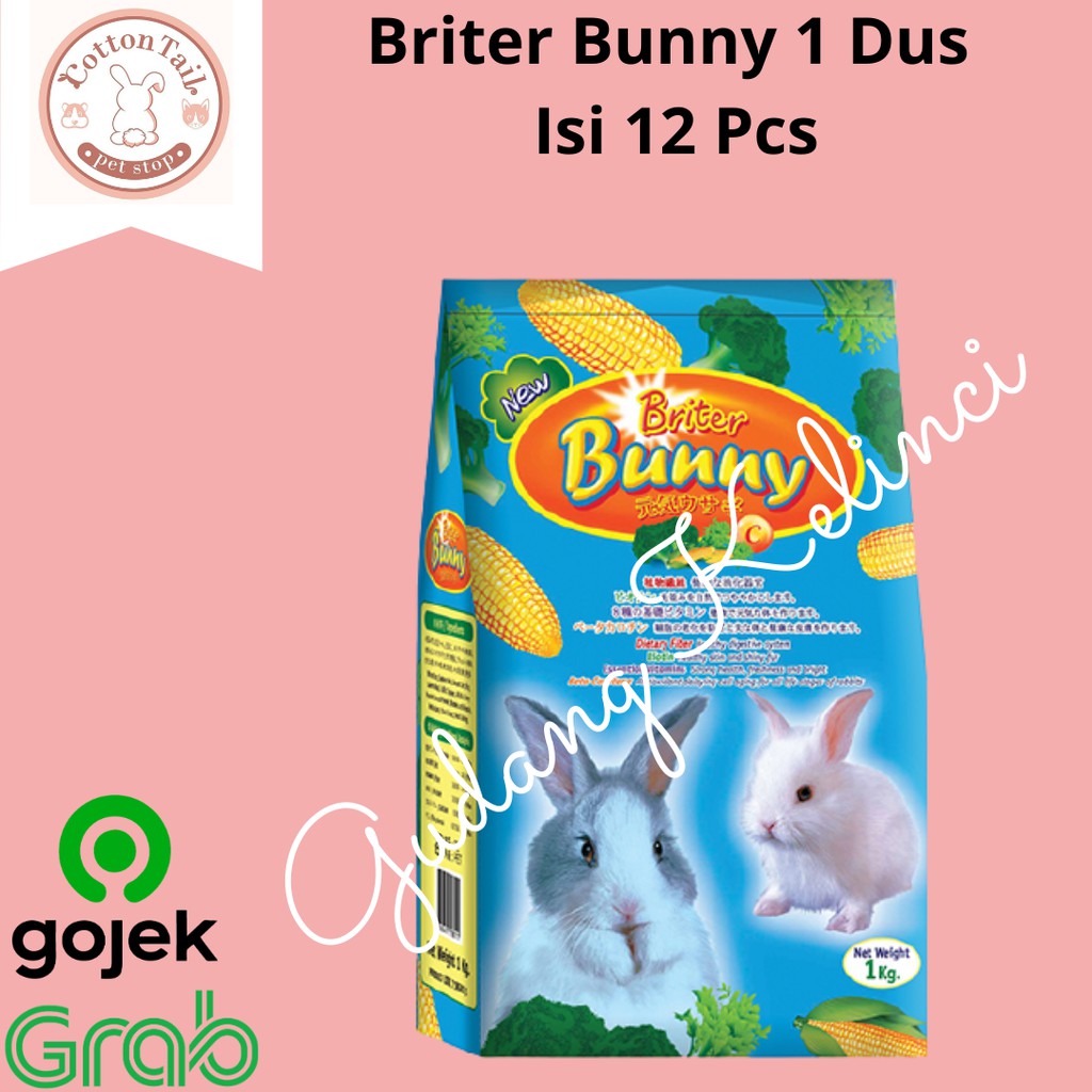 Briter Bunny Makanan Kelinci 1 Dus Isi 12 Pcs KHUSUS GRAB / GOJEK ONLY