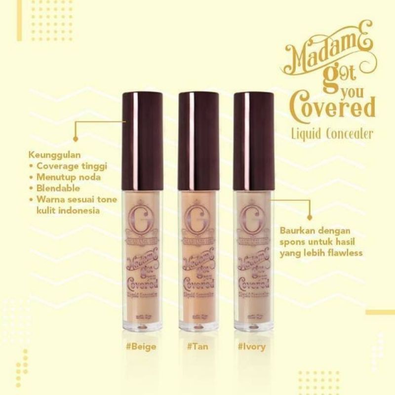 ❤️G.A.SHOP❤️ MADAME GIE CONCEALER / CONCEALER PENUTUP JERAWAT DAN NODA HITAM