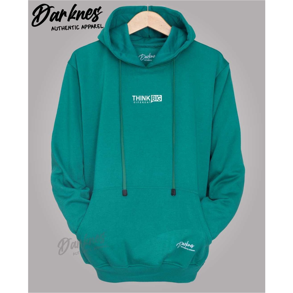 Hoodie Cewek Terlaris Sweater Hodie Fleece Pria Wanita Warna Hijau Tosca Think Big Murah Terbaru Bra