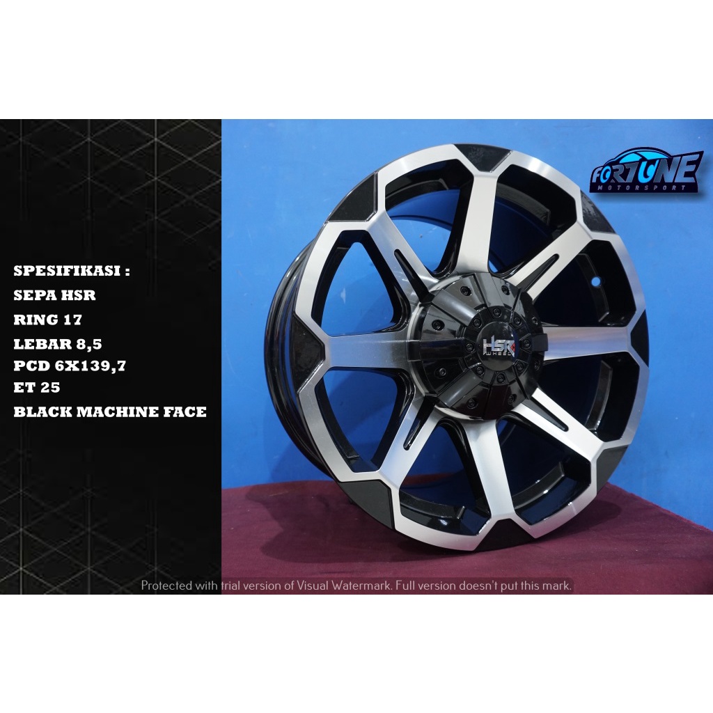 HSR Sepa Ring 17 PCD 6X139,7 Velg Mobil R17 Standar Pajero Fortuner