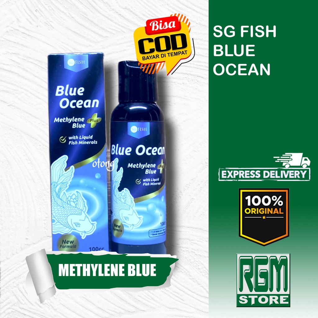 SG Fish Blue Ocean Methylene blue Obat Ikan 100ml 100 ml