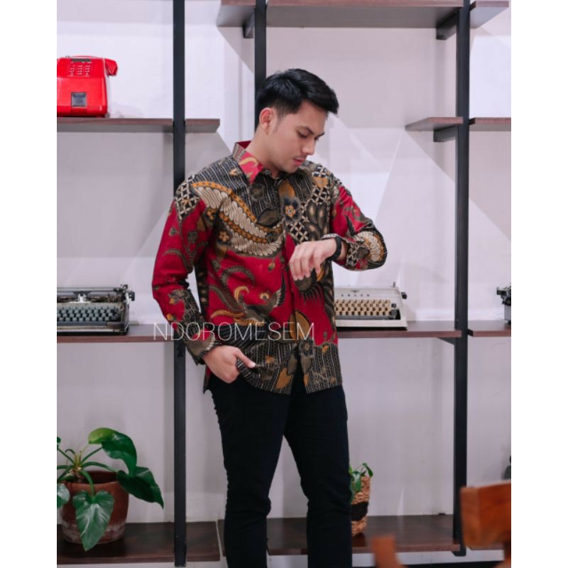 BATIK EXCLUSIVE PREMIUM kemeja batik pria lengan panjang terbaru ORIGINAL