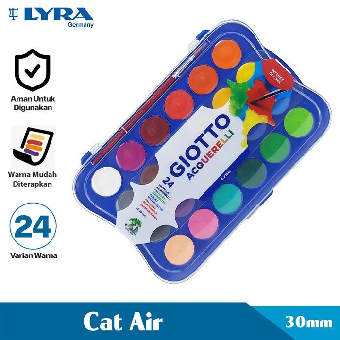 

Produk Terbaru Giotto Cat Air 24 Warna Diameter 30 Mm Acquerelli Lyr-352400