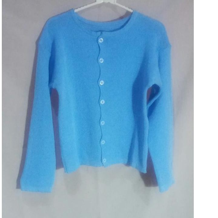 Bailey Cardigan Rajut/Crop Top Angel lengan panjang