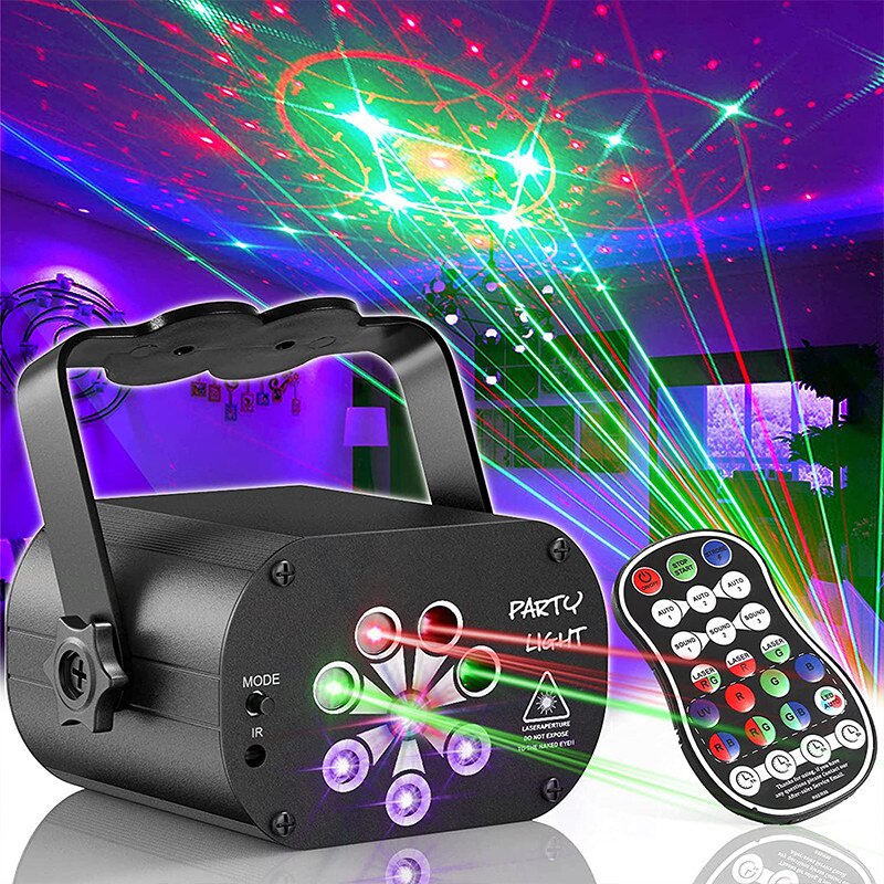 Lampu Disco LED RGB UV Proyektor Laser Lampu Panggung Disco Laser Projector