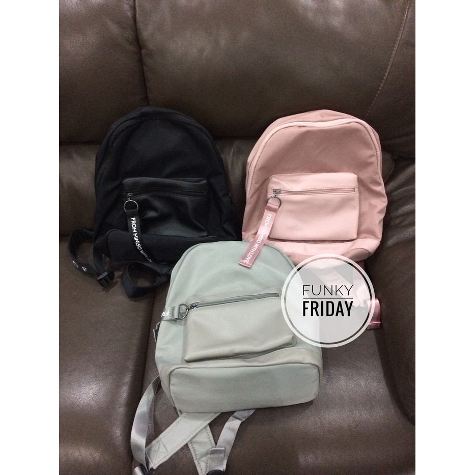 miniso casual style backpack