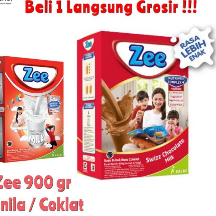 

Limited - ZEE Reguler 900 gram 2X450 gram Rasa Vanila Coklat / SUSU ZEE 900GR VANILA COKLAT