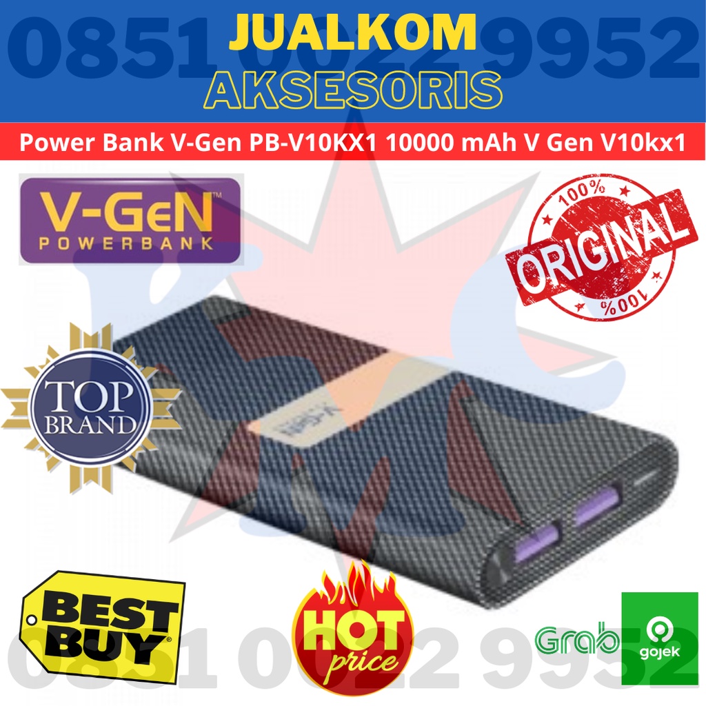 POWER BANK V-GEN PB-V10KX1 10000 MAh V GEN V10KX1- VGEN POWERBANK