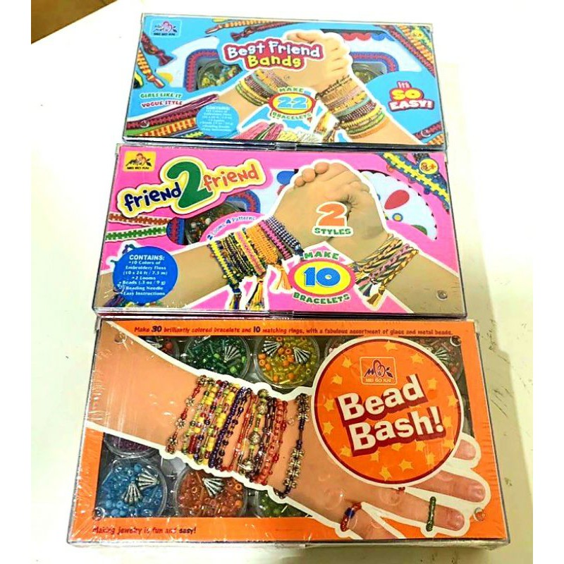 PROMO diy bracelet best friend bands - prakarya meronce gelang anak