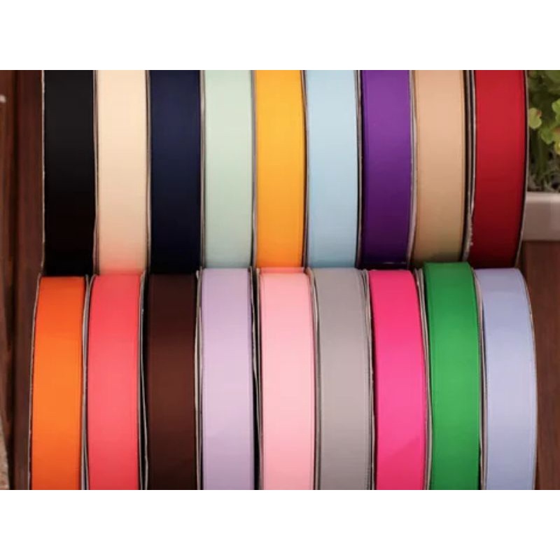 

PITA GROSSGRAIN DAN PITA SATIN IMPORT DOUBLE SIDE JUAL PER 5 YARD ( 4.5 METER )