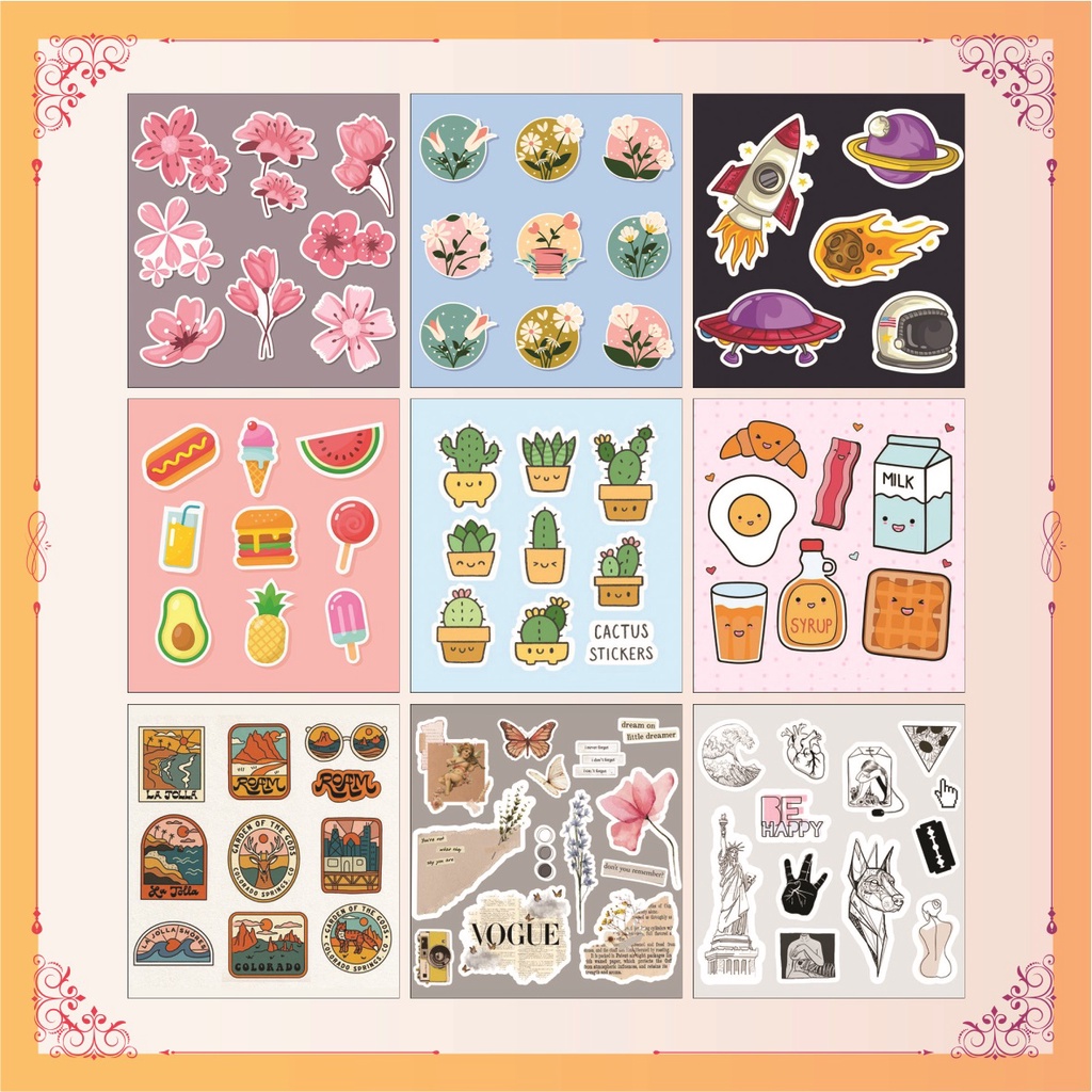 

(Bisa COD) Mini Sticker Aesthetic | Sticker Tumblr Mini | Sticker HP Lucu | Mini Sticker Tumblr | Sticker Lucu | Sticker Diary | Sticker estetik | Stiker aestetik