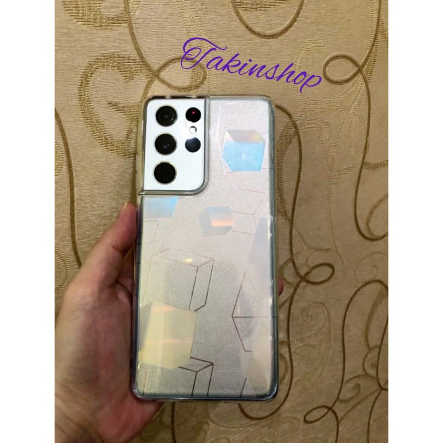 REALME C55 NFC C33 C35 C30S C30 C31 ANTI GORES BELAKANG SKIN MOTIF GLITTER CUBE, GARSKIN BACK ANTI JAMUR TRANSPARAN PELINDUNG BELAKANG