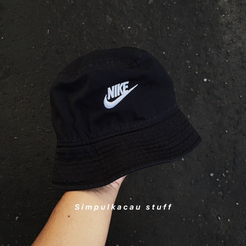 topi cap nike caps futura logo black original